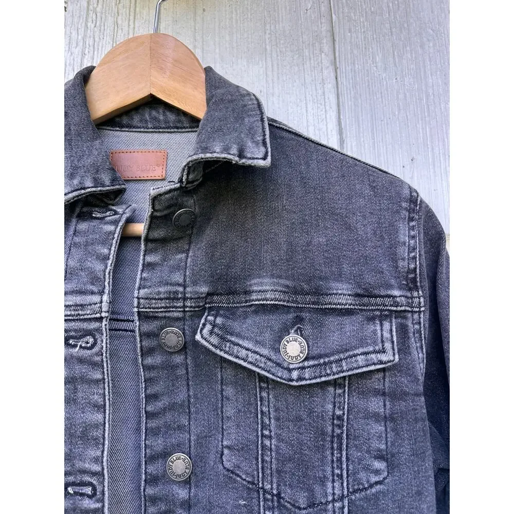 Judy Blue Black‎ Denim Cropped Jacket JB744 Size Small